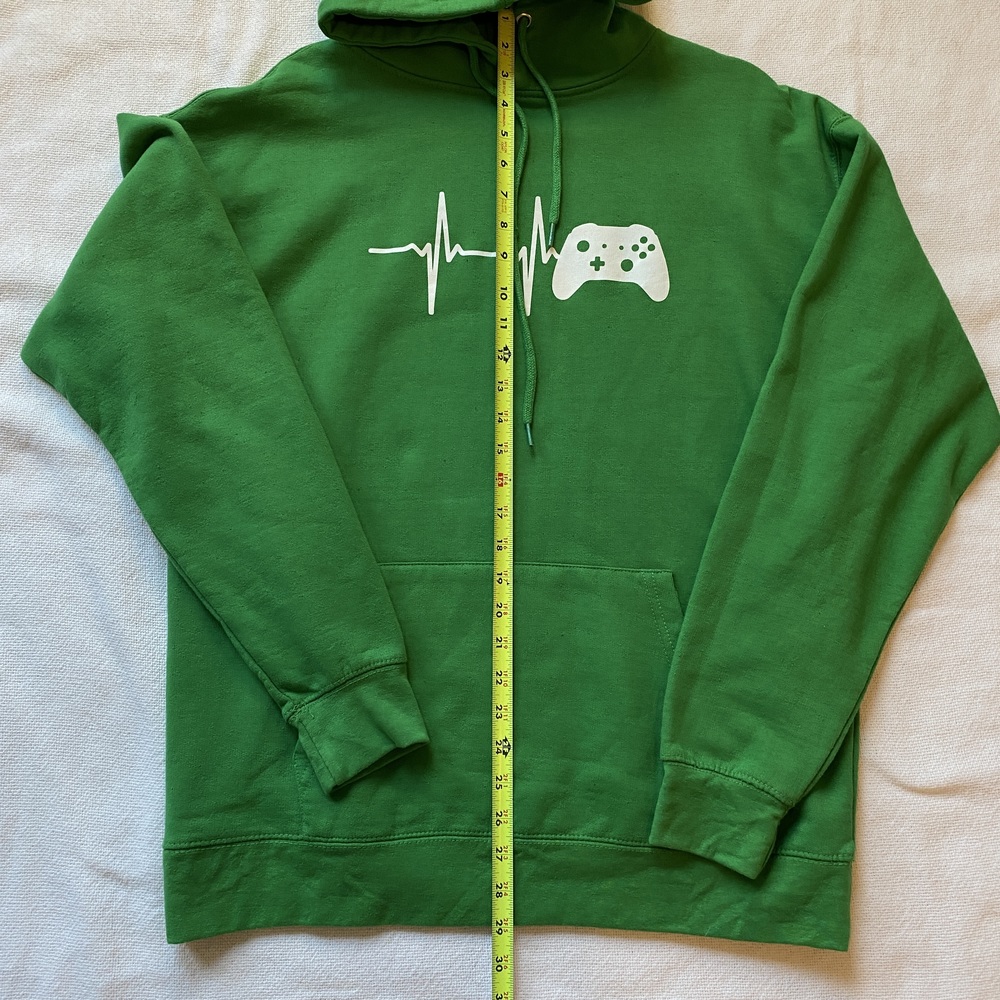 Green Hoodie with joystick for gamer - Picture 7 of 8